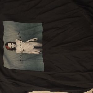 Marilyn Manson Pacifica Black Tee with Artistic Graphic Xl